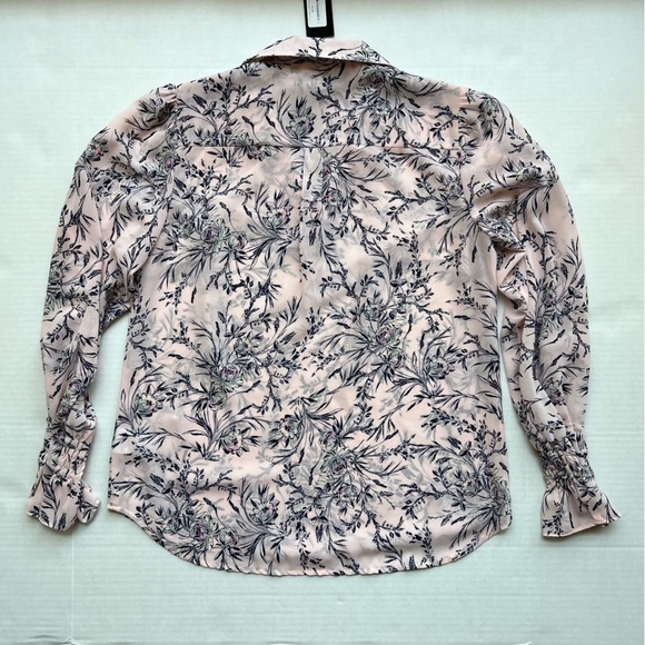 Kut from the Kloth Erin blouse floral print long sleeve crepe blouse small - Picture 5 of 14